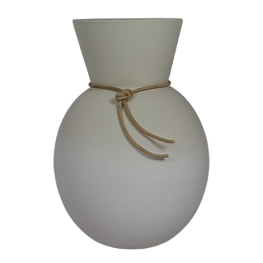 Nybro Crystal - Happy vase 25 cm marängvit