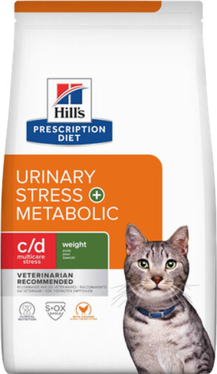 Hill's Kattemat c/d Urinary Stress og Metabolsk Tørrfôr 3 kg Hill's Kattemat c/d Urinary Stress og Metabolsk Tørrfôr 3 kg