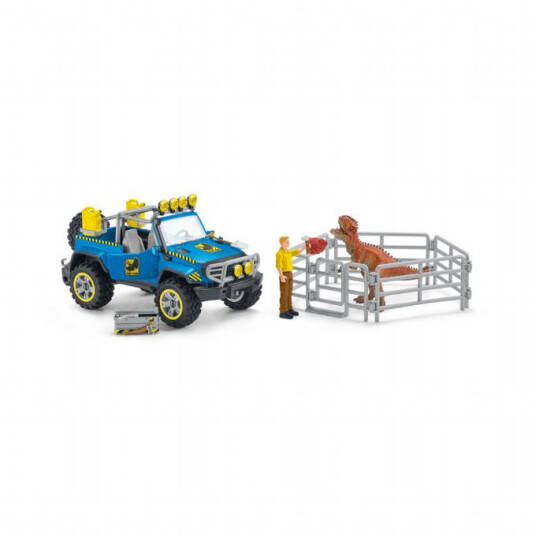 Schleich Terrengkjøretøy Med Dino Utpost Schleich Dinosaurs 41464