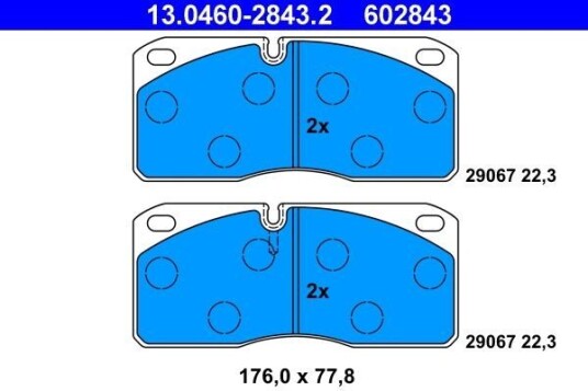Bremseklosser ATE 13.0460-2843.2