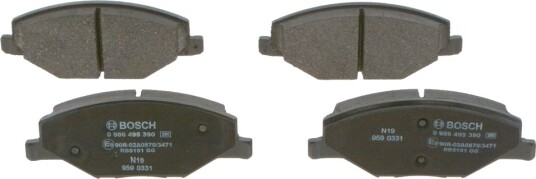 BOSCH 0 986 495 390 Bremseklosser