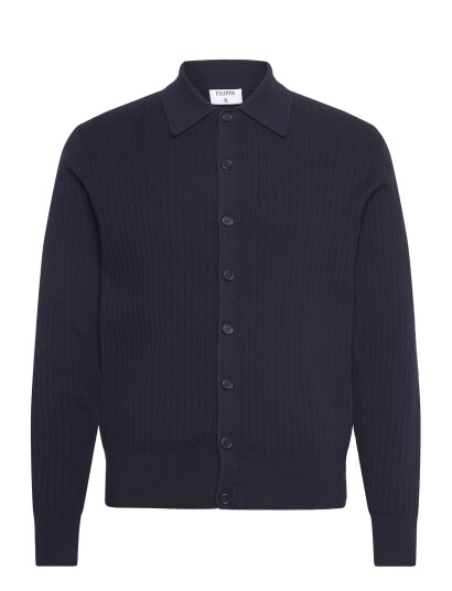 Filippa K Cotton Merino Knit Shirt - Navy - XL Filippa K Cotton Merino Knit Shirt - Navy - XL