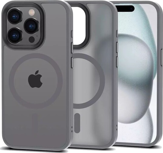 Tech-Protect iPhone 15 Pro Magmat Deksel MagSafe - Matt Titanium