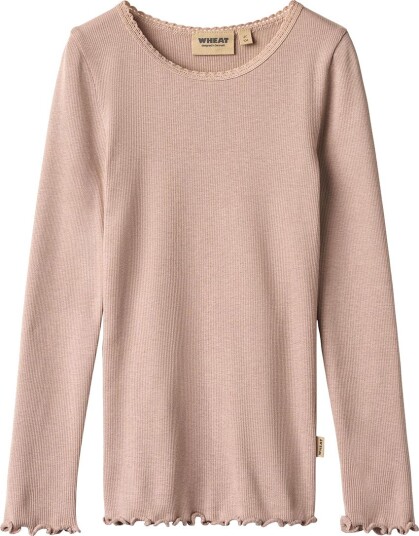 Wheat Genser Rib Reese Dry Rose Wheat 3 år (98) Genser Beige Lilla Rosa