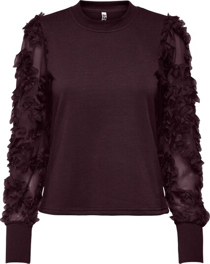 JDY Jdyfairview Life  L/S Sweat Jrs Noos   Burgundy   XS