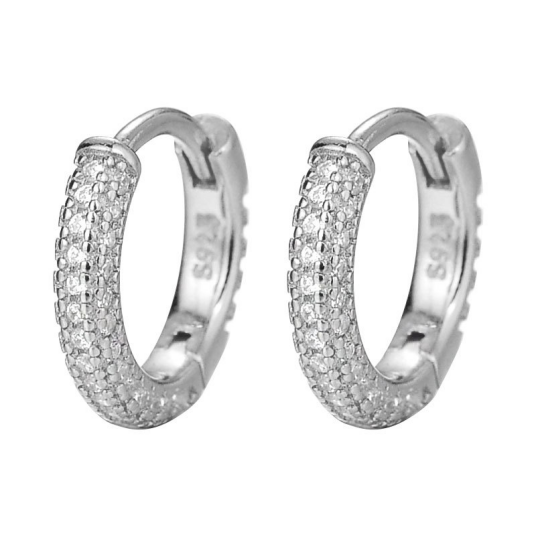 Aiyanna Mara Hoop Earring Silver