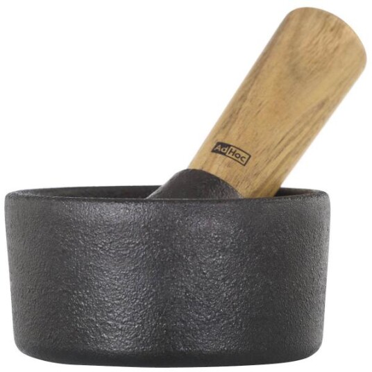 AdHoc  Crush morter rund 10 cm støpejern/akasietre