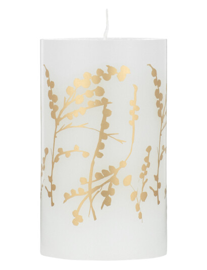 Kunstindustrien Wax Alter Candles 7X 12- Gold Wild Flowers - Gold - ONE SIZE Kunstindustrien Wax Alter Candles 7X 12- Gold Wild Flowers - Gold - ONE SIZE