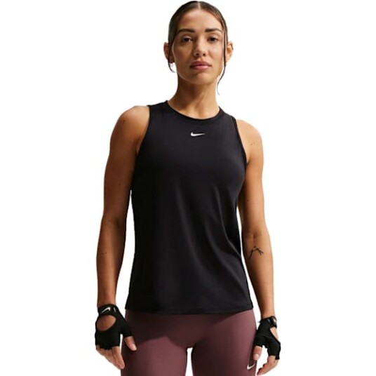 Nike One Classic Dri FIT Tank Dame Black/White XS