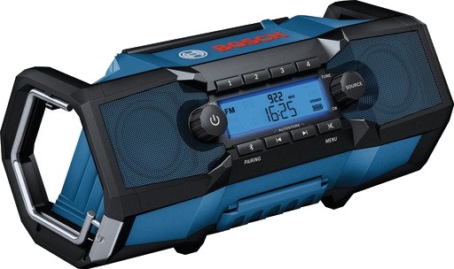 Bosch GPB 18V-2 C Bærbar Byggradio med Bluetooth og FM - Blå Bosch GPB 18V-2 C Bærbar Byggradio med Bluetooth og FM - Blå