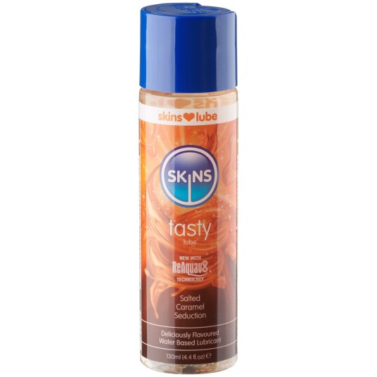 Skins Salted Caramel Seduction Vannbasert Glidemiddel 130 ml - Klar Skins Salted Caramel Seduction Vannbasert Glidemiddel 130 ml - Klar