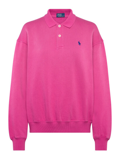 Polo Ralph Lauren Polo Collar Fleece Pullover Pink XS