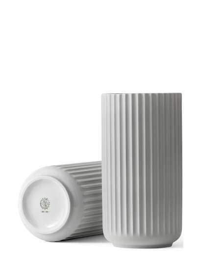 Lyngby Porcelæn Lyngby Vase H20.5 Lys Grå Porcelæn Grey Lyngby Porcelæn LIGHT GREY H20.5CM