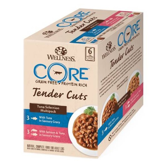 Core Tender Cuts Tuna Selection Multipack Våtfôr Til Katt 6Pk