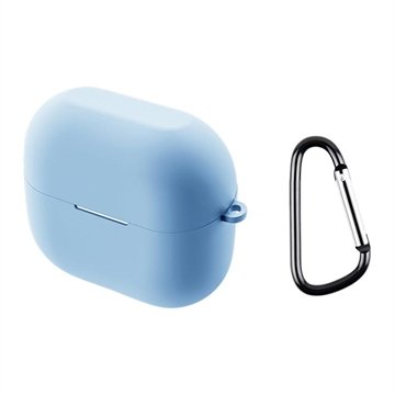 Samsung Galaxy Buds3/Buds3 Pro Silikondeksel med Karabinkroken Blå