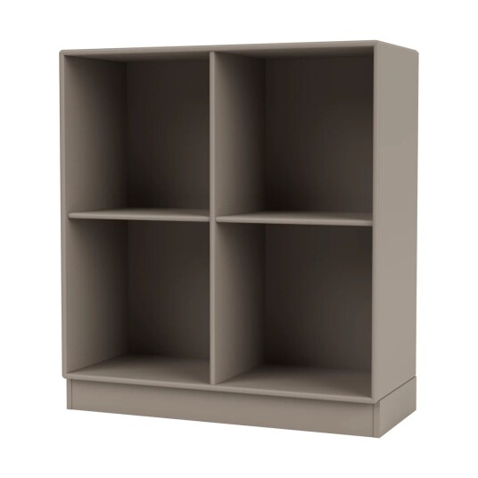 Montana SHOW hylle 69,6 x 69,6 cm, sokkel 7 cm 141 Truffle
