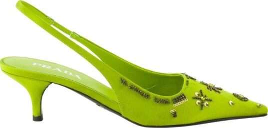 Prada Dame Sko Grønn 39 EU,