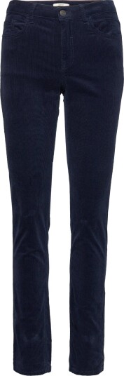 Esprit Casual Mid Rise Corduroy Trousers Navy 25 x 32
