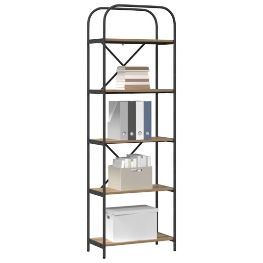 Bokhylle artisan eik 60 x 30 x 183 cm Konstruert tre Bokhylle artisan eik 60 x 30 x 183 cm Konstruert tre
