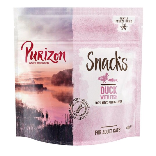 Purizon Snack And Med Fisk Kornfri 3 X 40 G