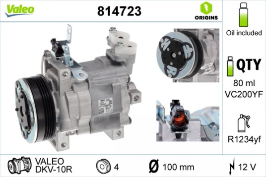 AC kompressor VALEO 814723 AC kompressor VALEO 814723