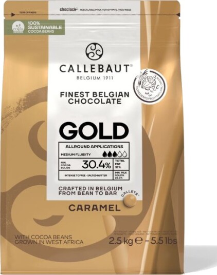 Callebaut Sjokolade Gull 2,5kg | Slikkepott.No