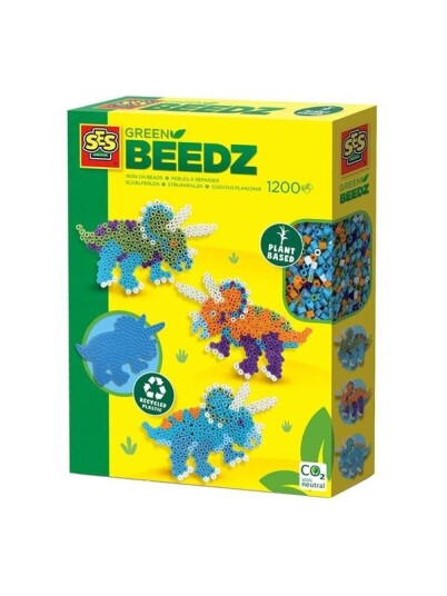 SES Green Beedz Iron on beads set Triceratops Dino SES Green Beedz Iron on beads set Triceratops Dino