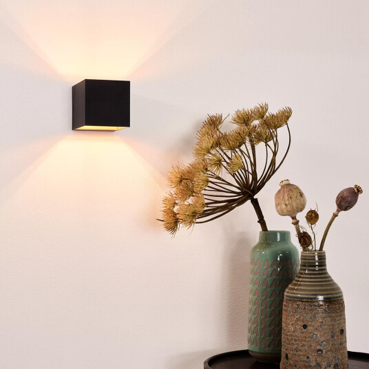 Lucide Devi vegglampe opp/ned - Svart