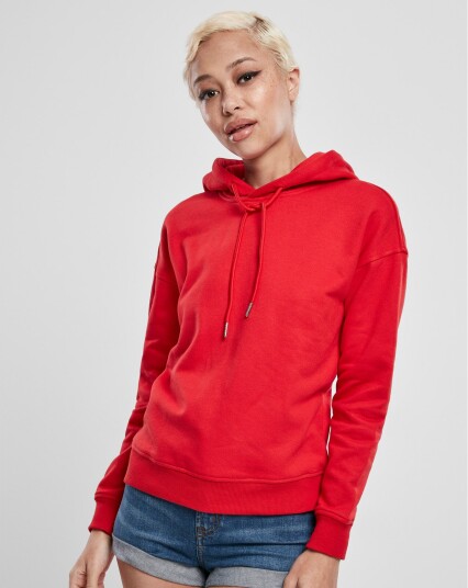Urban Classics hettegenser for kvinner Rød