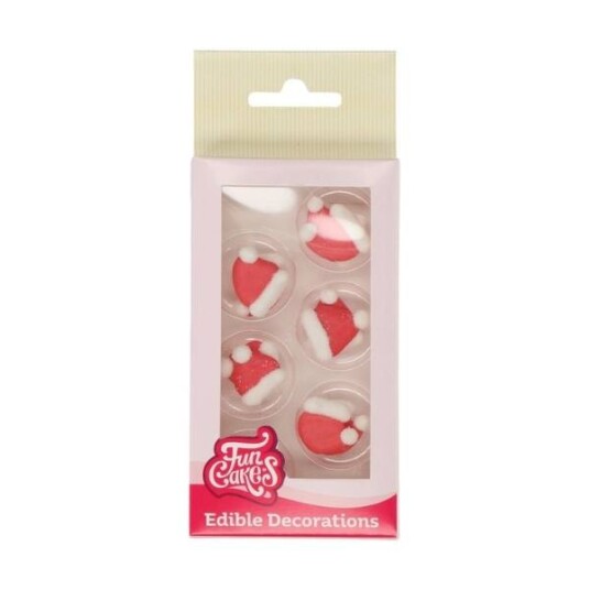 Funcakes Spiselig Kakepynt Nisseluer Pk/12 Funcakes Spiselig Kakepynt Nisseluer Pk/12