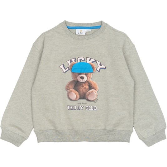 The New Light Grey Melange TNPendra OS Collegegenser 3-4 år