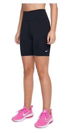 Nike Dri-FIT One 5" Bike Shorts Jente Black/White S (8-10)