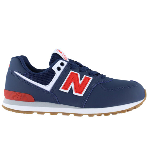 New Balance Sko 574 Navy/Team Rød 375 Sko Blå