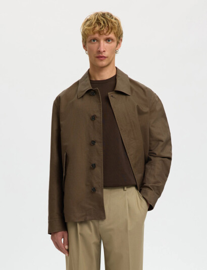 Selected Slhlewis Jkt Brown M