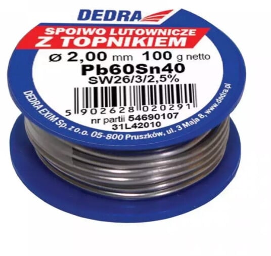Dedra 31L42010 Loddetinn 2mm 100g