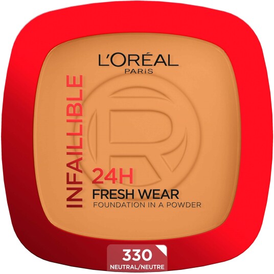 L'Oreal Infaillible 24H Fresh Wear Foundationpudder 330 Hazelnut L'Oreal Infaillible 24H Fresh Wear Foundationpudder 330 Hazelnut