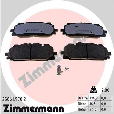 Bremseklosser ZIMMERMANN 25861.970.2