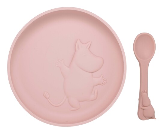 Rätt Start Mummitrollet Matsett Silikon Rosehip Pink
