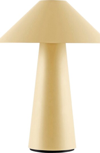Globen Lighting Bærbar bordlampe Cannes IP44 Havregul Gul Oppladbare lamper