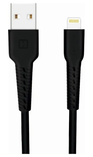 Swissten Basic Fast Charge 3A Lightning (Md818zm/A) Data- Og Ladekabel 1M Svart Swissten Basic Fast Charge 3A Lightning (Md818zm/A) Data- Og Ladekabel 1M Svart