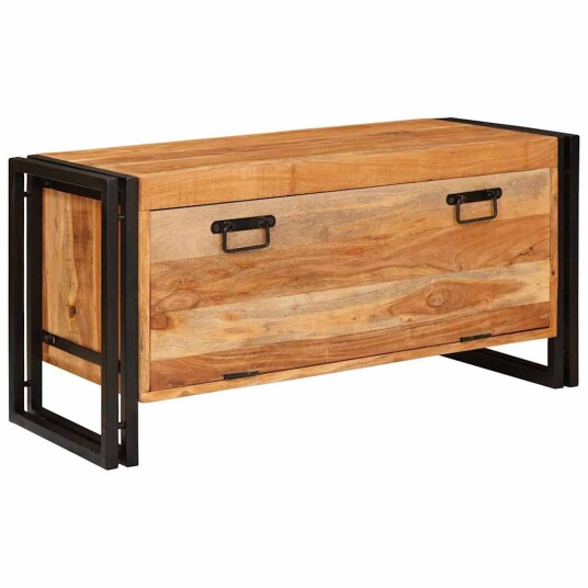 Sko Skap med hylle med dør Brun 90 x 38 x 45 cm heltre akasie