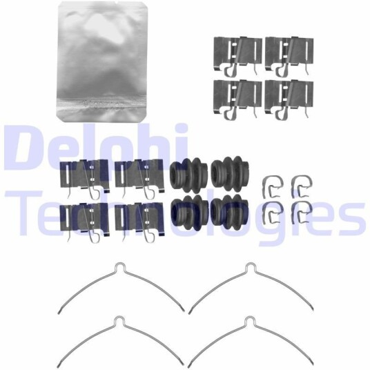 Tilbehørsett, skivebremse belegg DELPHI LX0609