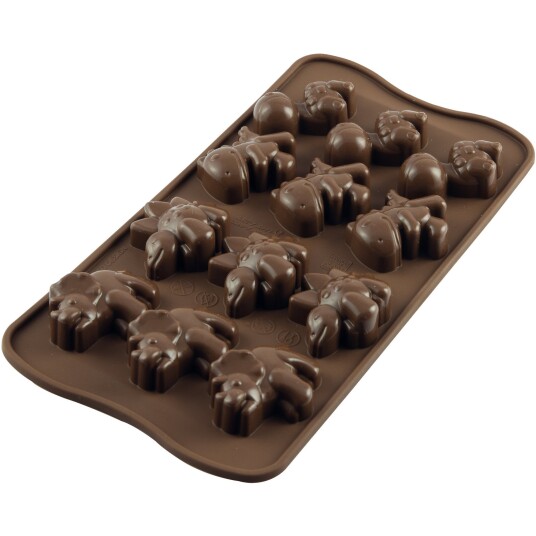 Silikomart Easy Choc Konfektform silikon, Dino Silikomart Easy Choc Konfektform silikon, Dino