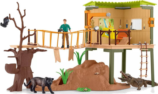 Schleich 42594 Eventyrstasjon Wild Life Figurer med Ranger Steve og Dyr Schleich 42594 Eventyrstasjon Wild Life Figurer med Ranger Steve og Dyr