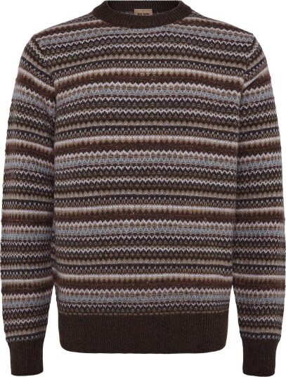 Mos Mosh Gallery Mmglaporte Pence Crew Neck Knit CHOCOLATE BROWN XXL
