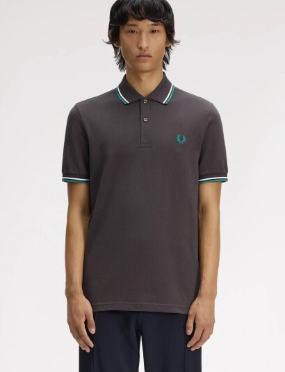Fred Perry The Twin Tipped Fp Shirt Grey XXL Fred Perry The Twin Tipped Fp Shirt Grey XXL