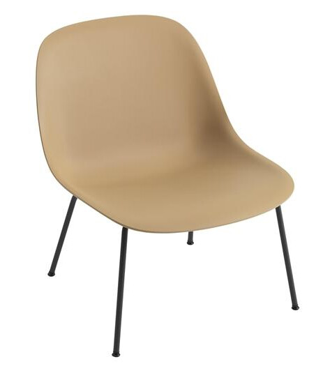 Muuto Muuto Fiber Lenestol med Base Oker/ Sort