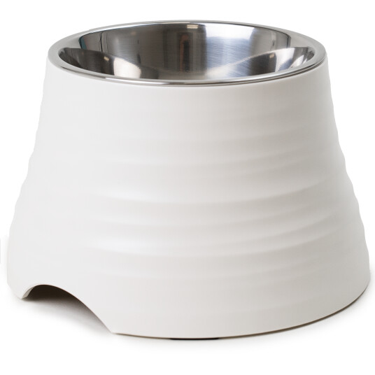 Matskål Ripple Ergo Hevet Matskål Hvit M/L 400Ml 19X18.5X12Cm