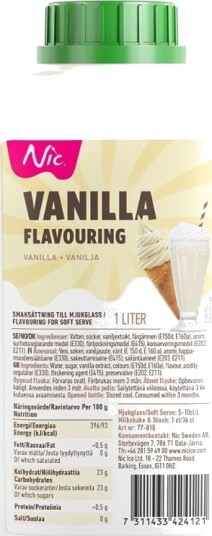 Nic Flavorit smakssirup 1L vanilla
