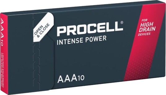 Duracell PROCELL Alkaline Intense AAA - LR03 1,5V 10-pakning